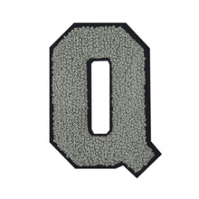 Load image into Gallery viewer, Letter Varsity Alphabets A to Z Grey Black 2.5 Inch
