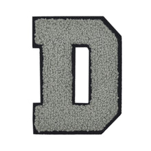 Load image into Gallery viewer, Letter Varsity Alphabets A to Z Grey Black 8 Inch
