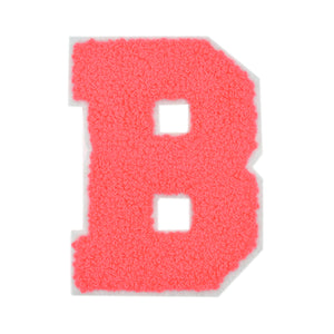 Letter Varsity Alphabets A to Z Neon Coral 2.5 Inch