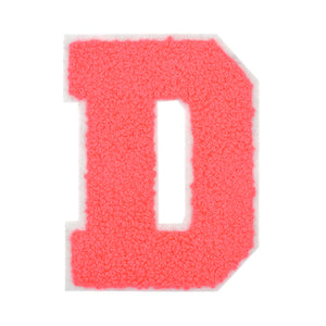 Letter Varsity Alphabets A to Z Neon Coral 2.5 Inch