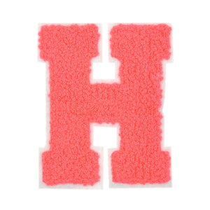 Letter Varsity Alphabets A to Z Neon Coral 6 Inch