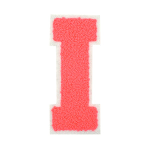 Letter Varsity Alphabets A to Z Neon Coral 2.5 Inch