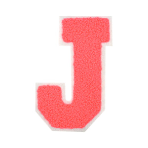 Letter Varsity Alphabets A to Z Neon Coral 2.5 Inch