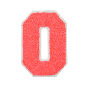 Letter Varsity Alphabets A to Z Neon Coral 2.5 Inch