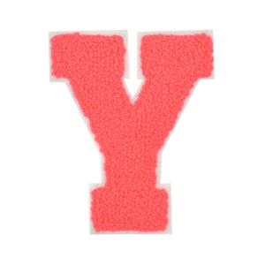 Letter Varsity Alphabets A to Z Neon Coral 4 Inch