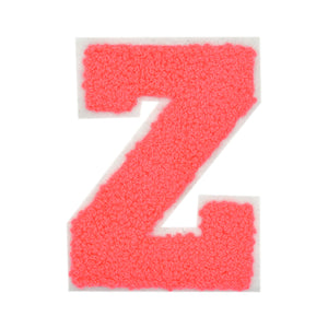 Letter Varsity Alphabets A to Z Neon Coral 4 Inch