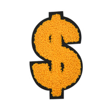 Load image into Gallery viewer, Dollar Sign $ from 2.5 inch to 8 Inch in Multicolor Chenille Patch
