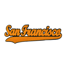 Load image into Gallery viewer, Varsity City Name San Francisco in Multicolor Chenille Patch
