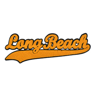 Varsity City Name Long Beach in Multicolor Chenille Patch