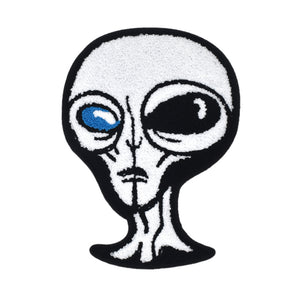 Alien Face Chenille Patch