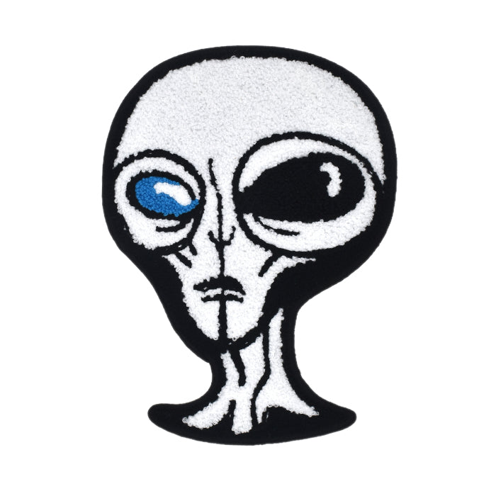 Alien Face Chenille Patch