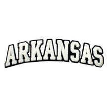 Load image into Gallery viewer, Varsity State Name Arkansas in Multicolor Chenille Patch
