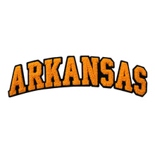 Load image into Gallery viewer, Varsity State Name Arkansas in Multicolor Chenille Patch
