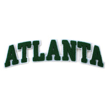 Load image into Gallery viewer, Varsity City Name Atlanta in Multicolor Chenille Patch
