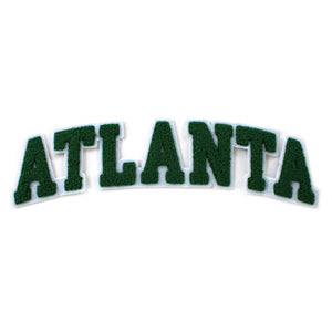 Varsity City Name Atlanta in Multicolor Chenille Patch