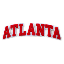 Load image into Gallery viewer, Varsity City Name Atlanta in Multicolor Chenille Patch
