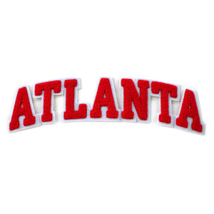 Varsity City Name Atlanta in Multicolor Chenille Patch