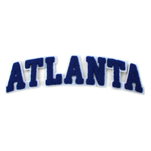 Varsity City Name Atlanta in Multicolor Chenille Patch