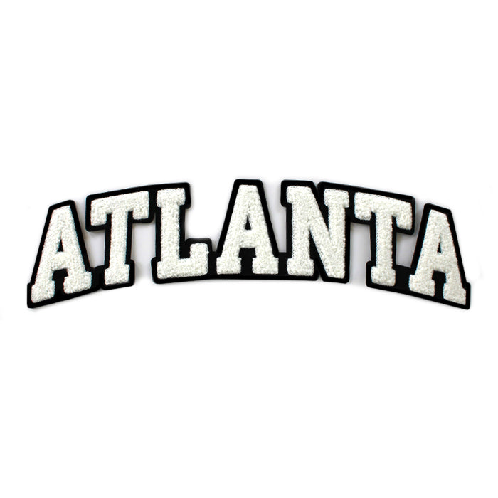 Varsity City Name Atlanta in Multicolor Chenille Patch