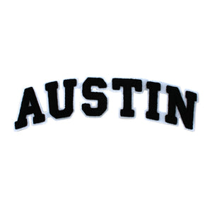 Varsity City Name Austin in Multicolor Chenille Patch