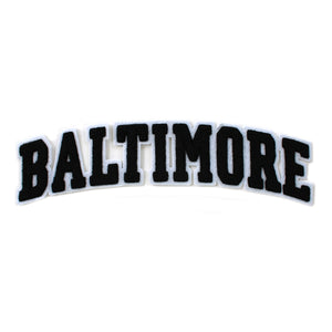 Varsity City Name Baltimore in Multicolor Chenille Patch