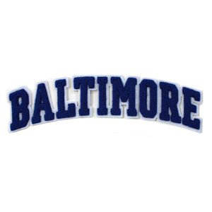 Varsity City Name Baltimore in Multicolor Chenille Patch