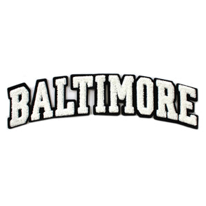 Varsity City Name Baltimore in Multicolor Chenille Patch