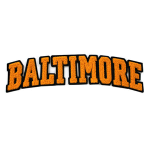 Varsity City Name Baltimore in Multicolor Chenille Patch