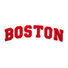 Load image into Gallery viewer, Varsity City Name Boston in Multicolor Chenille Patch
