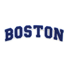 Load image into Gallery viewer, Varsity City Name Boston in Multicolor Chenille Patch
