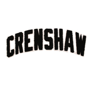 Varsity City Name Crenshaw in All Cap Multicolor Chenille Patch