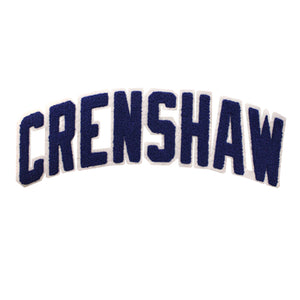 Varsity City Name Crenshaw in All Cap Multicolor Chenille Patch