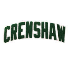 Load image into Gallery viewer, Varsity City Name Crenshaw in All Cap Multicolor Chenille Patch
