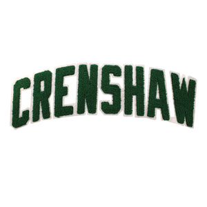 Varsity City Name Crenshaw in All Cap Multicolor Chenille Patch