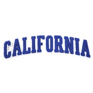 Varsity State Name California in Multicolor Chenille Patch