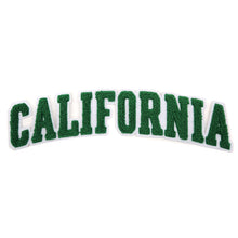 Load image into Gallery viewer, Varsity State Name California in Multicolor Chenille Patch
