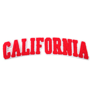 Varsity State Name California in Multicolor Chenille Patch