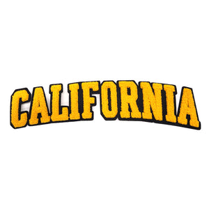 Varsity State Name California in Multicolor Chenille Patch