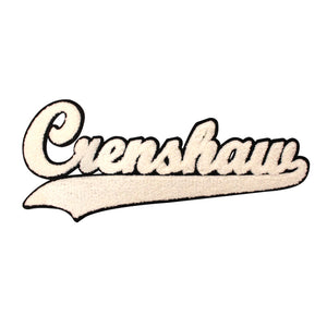 Varsity City Name Crenshaw in Multicolor Chenille Patch