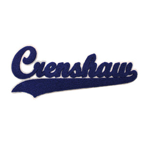 Varsity City Name Crenshaw in Multicolor Chenille Patch