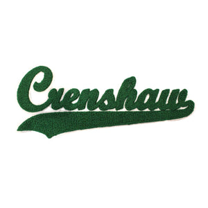 Varsity City Name Crenshaw in Multicolor Chenille Patch