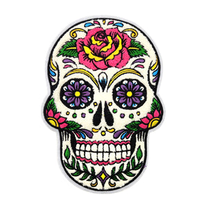 Colorful Resin Planar Sugar Skull Chenille Patch