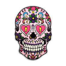 Load image into Gallery viewer, Colorful Resin Planar Sugar Skull Chenille Patch
