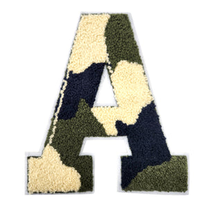 Letter Varsity Alphabets A to Z Camo 8 Inch