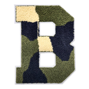 Letter Varsity Alphabets A to Z Camo 8 Inch