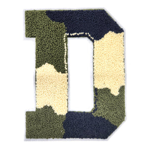 Letter Varsity Alphabets A to Z Camo 8 Inch