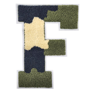 Letter Varsity Alphabets A to Z Camo 8 Inch