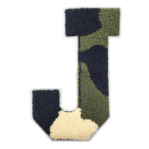 Letter Varsity Alphabets A to Z Camo 8 Inch