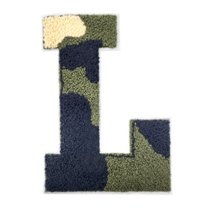 Letter Varsity Alphabets A to Z Camo 8 Inch