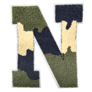 Letter Varsity Alphabets A to Z Camo 8 Inch